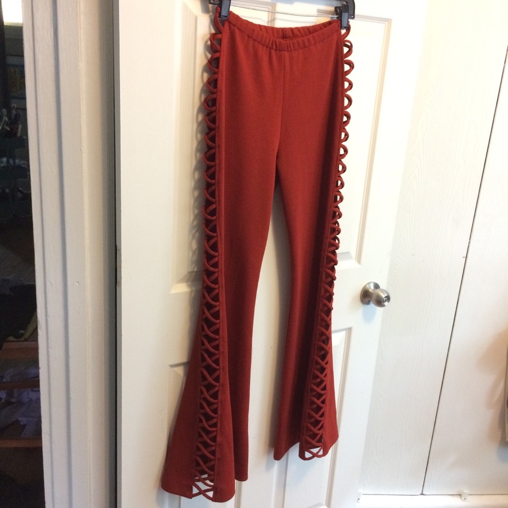 Fredricks of Hollywood bell bottom pants Vintage